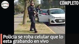 Policía se roba celular que lo graba en vivo  Poder Anti Gandalla [upl. by Antone]