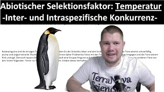 ABITRAINING  Evolution 11 Abiotische Selektionsfaktoren amp Konkurrenz  Beispiel Pinguine [upl. by Icul568]