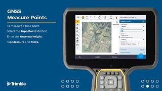 9 Measure GNSS Points  Trimble Access  Getting Started [upl. by Ycrem]