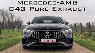 2023 MercedesAMG C43 Pure exhaust sound [upl. by Yojenitsirk]