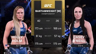 4K quot🥊 UFC 5 HOLLY HOLM vs CASEY O NEILL 🔥 MMA SHOWDOWN REVEALED 👊 Dont Miss Outquot [upl. by Muhcan]