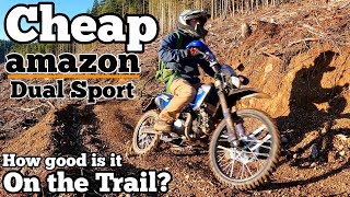 Amazon Ultra light dual sport X Pro Storm 150 DLX trail ride review [upl. by Assirrec]