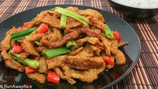 Curry Lemongrass Seitan Stir Fry Mi Can Xao Xa Ot [upl. by Edlitam]