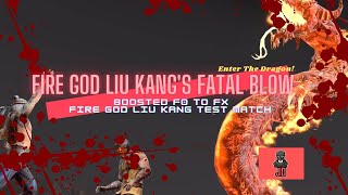 MK MOBILE  FIRE GOD LIU KANG FATAL BLOW  ENTER THE DRAGON [upl. by Nymassej]