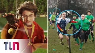 Una genialidad así se juega al Quidditch en la vida real [upl. by Delmore5]