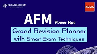 AFM Grand Revision Plan Plus Exam Techniques [upl. by Shelden310]