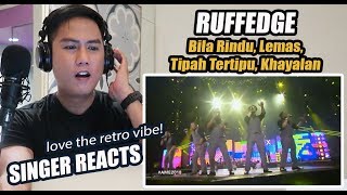 Ruffedge  Bila Rindu Lemas Tipah Tertipu Khayalan AME2018  SINGER REACTION [upl. by Cleo]