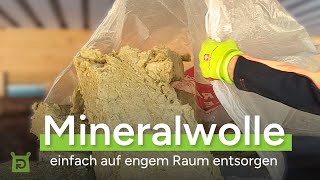 Mineralwolle einfach auf engem Raum entsorgen mit Sammelsack  Big Bag Puhm [upl. by Ydasahc356]