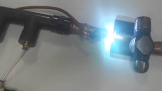 DIY plasma cutter torch with pilot arcblowback [upl. by Jacklyn]