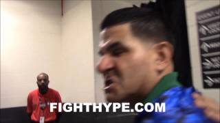 ANGEL GARCIA ERUPTS INTO PROFANITYLACED RANT INSISTS DANNY WON 7 ROUNDS AND THURMAN LOST [upl. by Enyak]