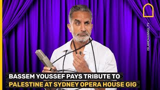 Bassem Youssef pays tribute to Palestine at Sydney Opera House gig [upl. by Elstan]