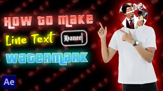 Line Text Watermark Animation Tutorial In After Effects🔥 தமிழ் aftereffects tutorial tamil [upl. by Coppola]