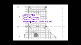 ETABS Course Free Trail Lesson Book Now 00972595148311 etabs civilengineering construction [upl. by Rovit]