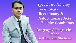 Speech Act Theory  Locutionary Illocutionary amp Perlocutionary Acts  Felicity Conditions [upl. by Adnohsal659]