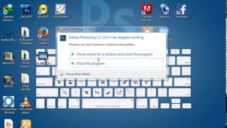 How to Fix quot Photoshop CC 2015 has Stopped Working quot [upl. by Andriette]