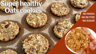 Super HEALTHY Oats cookies No butter No sugar No maida [upl. by Grier404]