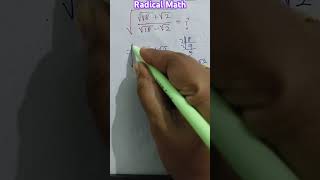 Easy Radical Maths  Solve In 2 Seconds  Maths Class With Preeti Madam  maths ytshorts trending [upl. by Ateekahs]