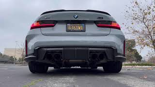 BMW G80 M3 G82 M4 Titanium Exhaust Sound BMW Performance Exhaust Systems  CarBahn by Steve Dinan [upl. by Woods]