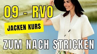 RaglanVonOben Jacke stricken 9  Unteres Rumpfteil und ALinie [upl. by Poore]