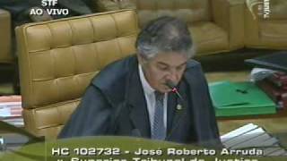 Pleno  STF nega HC a José Roberto Arruda 24 [upl. by Aizat36]