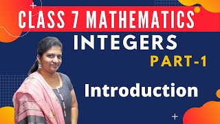 Integers Class 7 Part1 Introduction Mathematics NCERT  CBSE [upl. by Coulter]