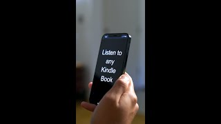 How to Make any Kindle Book an Audiobook Shorts [upl. by Calbert780]