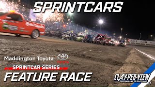 Sprintcars  Maddington Toyota Series Grand Final  Perth Motorplex  6th Apr 2024  ClayPerView [upl. by Doretta30]