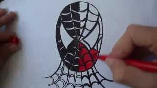 How to draw Spiderman Venom Ehedov ElnurЧелове́кпау́к [upl. by Eciram]