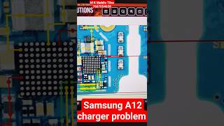 Samsung A12 Charger ic problem Charging reels trending smartphone shorts mobilereparing [upl. by Yenrab970]