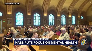 Annual Mental Illness Awareness Mass grows at Cedar Rapids church [upl. by Airamat]