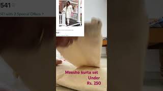 Meesho chikankari kurta set for rs241 video trending meesho [upl. by Akena]