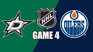 Edmonton Oilers vs Dallas Stars GAME 4 wSuperbman  NHL PLAYOFFS [upl. by Eelinnej311]