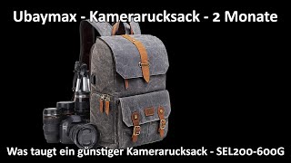 UBAYMAX Kamerarucksack  Was taugt der günstige Rucksack für Fotografen Mein Fazit nach 2 Monaten [upl. by Moersch677]