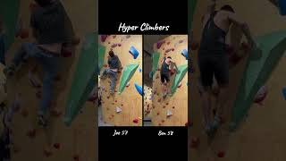 CLIMBER COMPARISON V56 Climbers Take On V5 Climb Hang  Hyperclimbers [upl. by Ahsille]