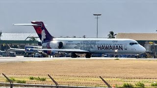 Planespotting  Kahului Airport OGG  Maui Hawaii  TakeoffsLandings  9 [upl. by Allana15]