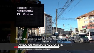 Afișaj cu mai mare acuratețe pe panourile din stațiile de autobuz [upl. by Nillek37]