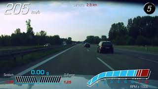 Cadillac CTSV German Autobahn Acceleration [upl. by Johannah496]