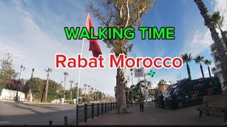 4Kmorocco Walking in Rabat [upl. by Ailahtan]