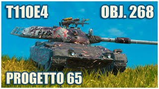 Progetto 65 T110E4 amp Object 268 • WoT Blitz Gameplay [upl. by Animrac384]