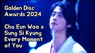 Golden Disc Disk Awards 2024 Jakarta Cha Eun Woo x Sung Si Kyung Every Moment of You 차은우 [upl. by Enened]