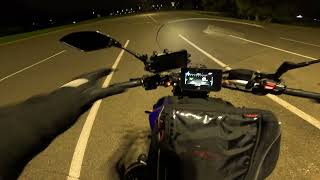 Going to the Beach Or insane…motorcycle mt07 motovlog [upl. by Tumer6]