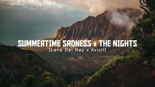 Summertime Sadness x The Nights Lana Del Rey Avicii Replica Mashup [upl. by Agnes]