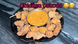 Chicken pakoda ki recipe  Aruna Home Kitchen  india food trending chickenpakodarecipe [upl. by Erbas]