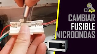 Como reparar microondas Cambio de fusible [upl. by Epoillac]