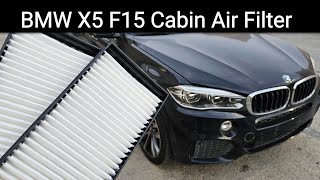 Cabin Air Filter Replacement  X5 xDrive35i F15 [upl. by Atoel322]