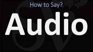 How to Pronounce Audio 2 WAYS British Vs USAmerican English Pronunciation [upl. by Jarus]