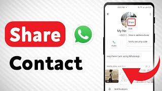 How To Share A contact on WhatsApp Updated [upl. by Welch88]