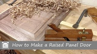 How to Make a Raised Panel Door with Hand Tools  Making the Raised Panel  Hand Tool Woodworking [upl. by Rama701]