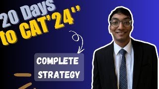 20 Days To CAT  Complete Strategy  Hemant Tulsan [upl. by Dumm]