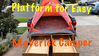 Extended Platform For Tent Ford Maverick Easy Camper B1E2 [upl. by Eedak929]